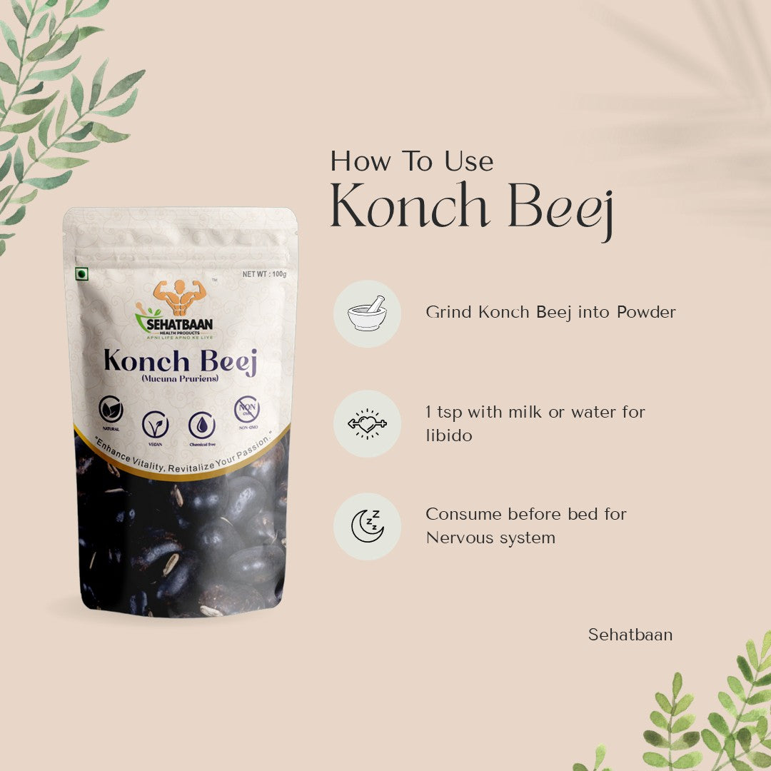 Sehatbaan Konch Beej Boost Energy, Balance Hormones